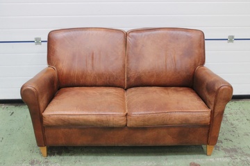 Afbeelding van Bruin Leren 2-Zitsbank