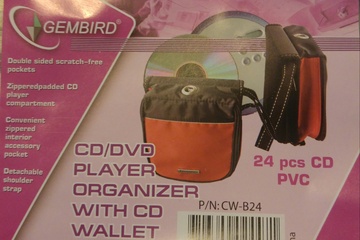 Afbeelding van Cd en dvd-opbergsysteem - Zwart/Rood  5 stuks nieuw