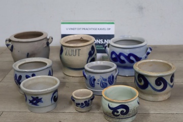 Afbeelding van Aardewerk Keulse potten 9 stuks