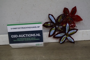 Afbeelding van Gebrandschilderde Glazen Bloemen