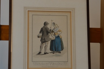 Afbeelding van Ets van Zeeuwse boer en boerin v L. Poortman