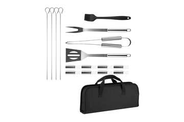 Afbeelding van Barbecue accessoires set 16-delig met draagtas