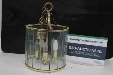 Afbeelding van Antiek Frans Glazen Hal Lantaarn