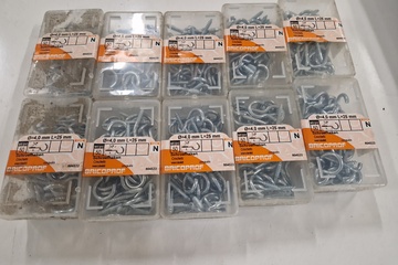 Afbeelding van 10 doosjes schroefhaken verzinkt 