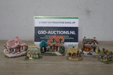 Afbeelding van Miniatuurhuisjes 6 stuks