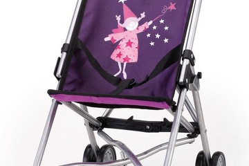 Afbeelding van Bayer Design - Poppenbuggy - Paars met fee