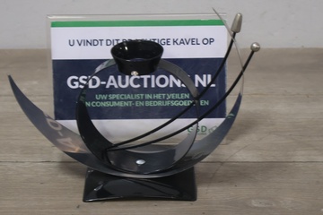 Afbeelding van Zwart Poolse Design Kandelaar'