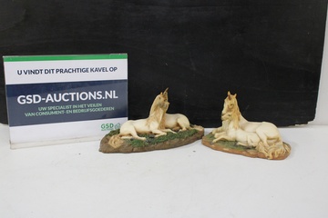 Afbeelding van Set van 2 Eenhoorn met Veulen Beelden