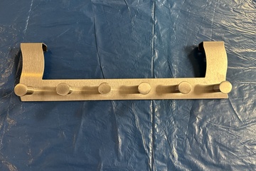 Afbeelding van Luxe zilverkleurige deurkapstok van Ordex – stijlvol & funct