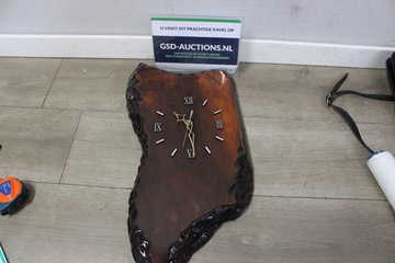Afbeelding van Vintage Myrtlewood Slab Clock