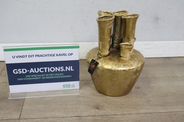 Afbeelding van Goudkleurige tulpenvaas van DK