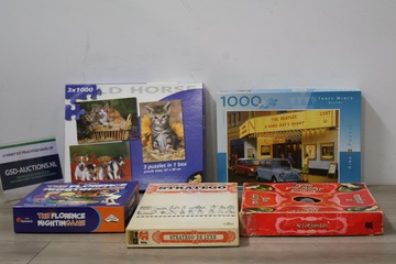 Afbeelding van Mix van 4 Puzzels & 3 Gezelschapsspellen'
