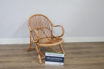 Afbeelding van Vintage Rotan Fauteuil - Jaren '70