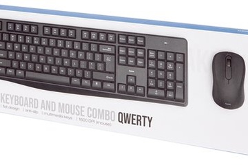 Afbeelding van Draadloos toetsenbord en muis (QWERTY)