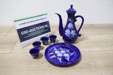 Afbeelding van Kobaltblauw theeservies''