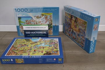 Afbeelding van Puzzels 3 stuks van 1000 stukjes