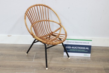 Afbeelding van Vintage Jaren '60 - Rotan Rohé Stoel/Fateuil