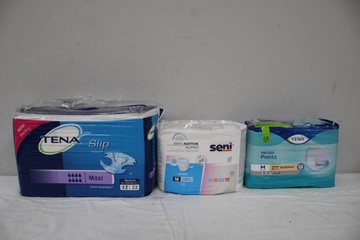 Afbeelding van Assortiment incontinentie matriaal.