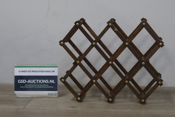 Afbeelding van Houten opklapbare wijnrek