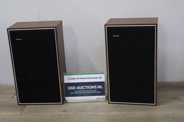 Afbeelding van Set van 2 Vintage Philips Luidsprekers