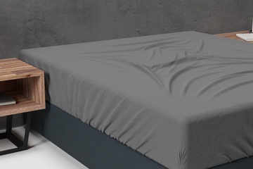 Afbeelding van Sleeptime hoeslaken antraciet 160x200cm +25cm