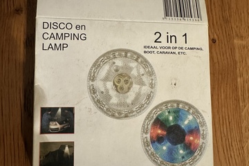 Afbeelding van Disco en Camping Lamp – 2 in 1 LED lamp    Multifunctionele