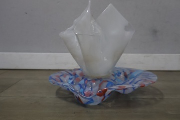 Afbeelding van Artisitieke glazen schaal/vaas