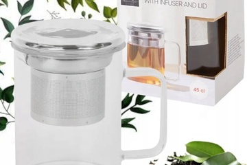 Afbeelding van 4 stuks Theeglas Met Infuser En Deksel