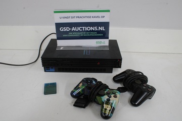 Afbeelding van Vintage Playstation 2 met 2 Controllers