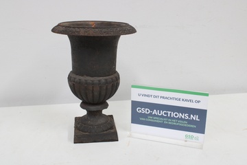 Afbeelding van Donkere metalen Vaas