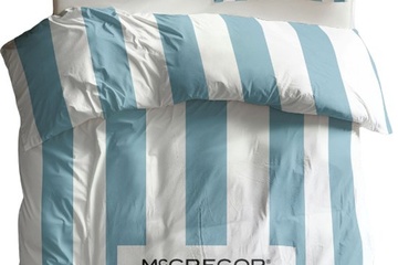 Afbeelding van McGregor dekbedovertrek – lichtblauw/wit – 200×200/220