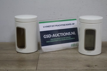 Afbeelding van Set van Twee Witte Brabantia Beschuitbussen''