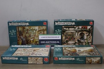 Afbeelding van Jumbo puzzels van Anton Pieck 4 stuks
