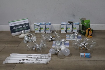 Afbeelding van Mix van diverse gloeilampen, halogeenlampen en tl-buizen''