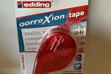 Afbeelding van Edding correXion Tape – Correctieroller 4,2 mm x 10 m – Nieu