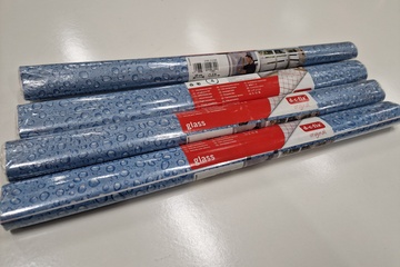 Afbeelding van 4 rollen DC fix zelfklevende raamfolie druppels 