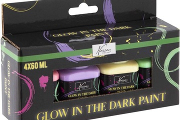 Afbeelding van Creative Craft Group acrylverf glow in the dark set 4x60ml