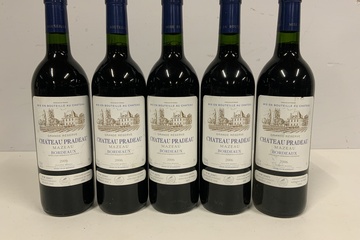 Afbeelding van Set van 6 Flessen Chateau Pradeau Mazeau Bordeaux 2006