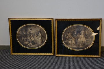 Afbeelding van 2 Ingelijste Britse prenten