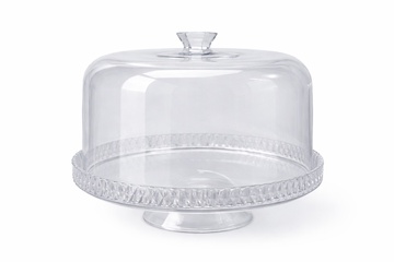 Afbeelding van Pastry Plate met Transparante Stolp – Taartplateau Presentat