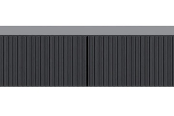 Afbeelding van Kaptafel Vesper zwevend - zwart - 110 cm