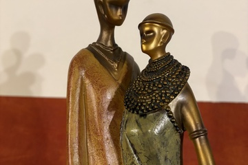 Afbeelding van Grote Beeld van een Afrikaanse gezin