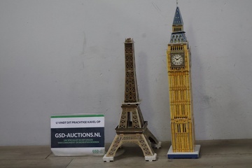 Afbeelding van Schaalmodel van de Eifeltoren & Big Ben''