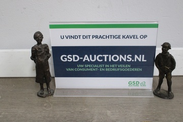 Afbeelding van Set van 2 Bronzen Beeldjes van Corry Ammerlaan
