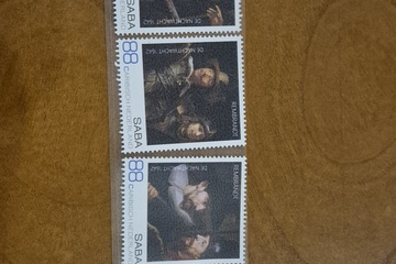 Afbeelding van 4 Losse Postzegels Rembrandt