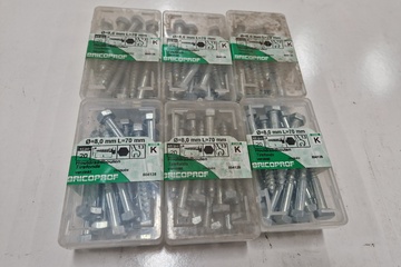 Afbeelding van 6 doos houtdraadbouten verzinkt 