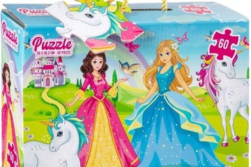 Afbeelding van Vloerpuzzel Prinses 58x39 cm 60 Stukjes