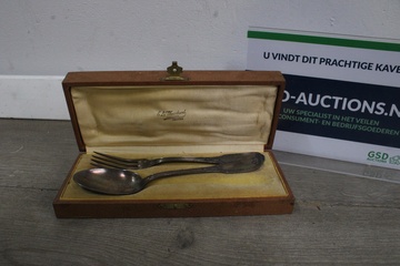 Afbeelding van Verzilverde Vork & Lepel Set