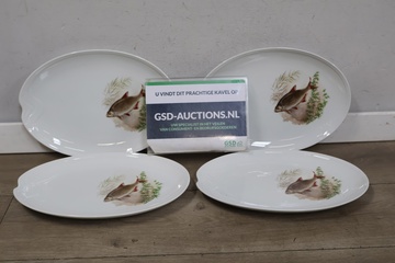 Afbeelding van Set van 4 Royal Schwabap Vissenborden''