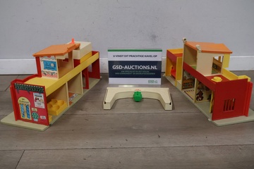 Afbeelding van Set van 2 Kinderspeelgoedhuizen